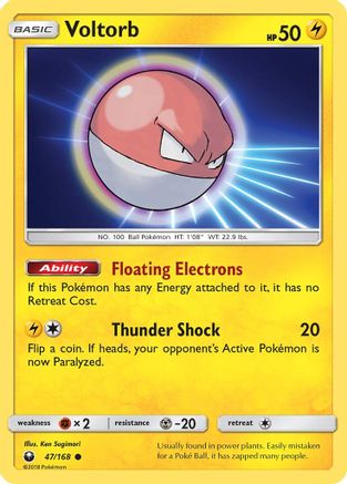 Voltorb 47/168 - Reverse Holofoil