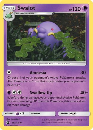 Swalot 58/168 - Reverse Holofoil