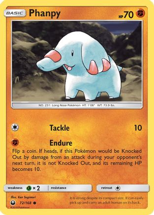 Phanpy 72/168 - Reverse Holofoil