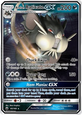 Alolan Raticate GX 85/168 - Holofoil