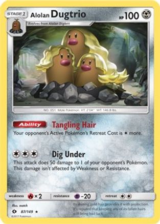 Alolan Dugtrio - 87/149 (Cosmos Holo) 87 - Holofoil