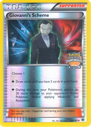 Giovanni's Scheme - 138/162 (Regional Championships) 138 - Reverse Holofoil