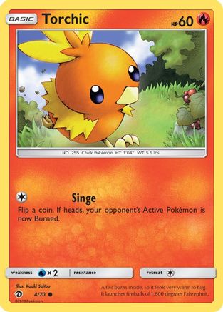 Torchic 4/70 - Reverse Holofoil