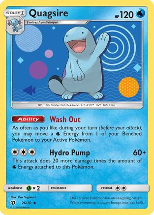 Quagsire 26/70 - Reverse Holofoil