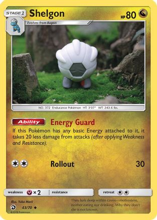 Shelgon 43/70 - Reverse Holofoil