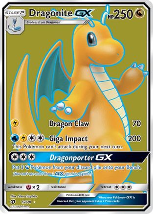 Dragonite GX (Full Art) 67/70 - Holofoil