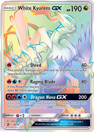 White Kyurem GX (Secret) 74/70 - Holofoil