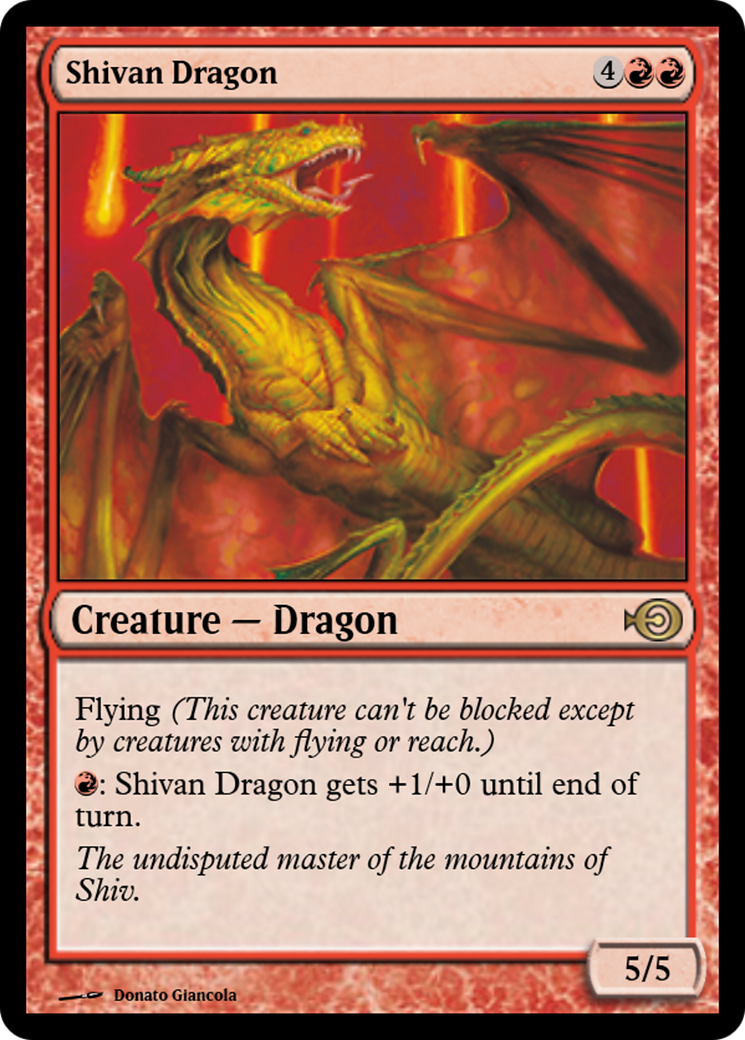 Shivan Dragon (PRM-36232) -  Foil