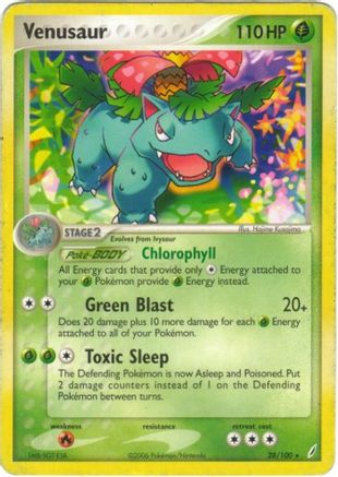 Venusaur - 28/100 (EX Crystal Guardians) 28 - Holofoil