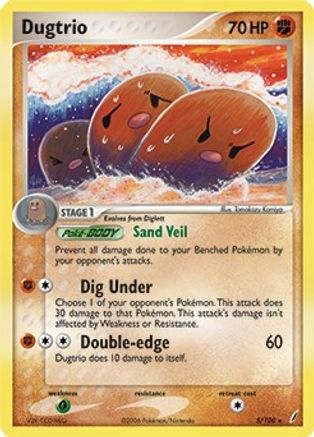 Dugtrio - 5/100 (EX Crystal Guardians) 5 -