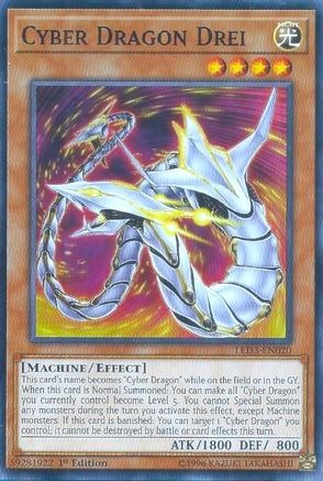 Cyber Dragon Drei (LED3-EN020) - Legendary Duelists: White Dragon Abyss 1st Edition