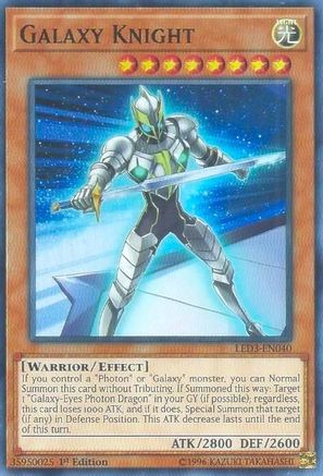 Galaxy Knight (LED3-EN040) - Legendary Duelists: White Dragon Abyss 1st Edition