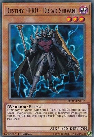 Destiny HERO - Dread Servant (LEHD-ENA07) - Legendary Hero Decks 1st Edition