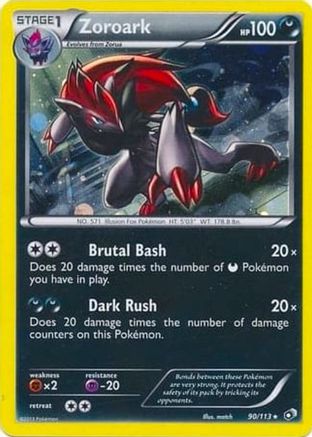 Zoroark - 90/113 (Cosmos Holo) 90 - Holofoil