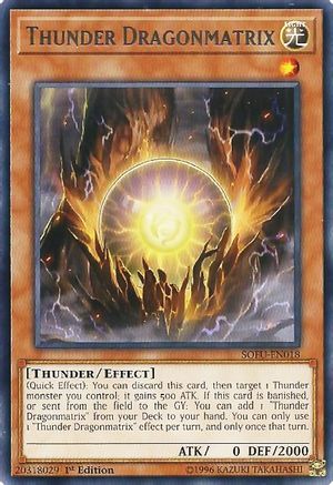 Thunder Dragonmatrix (SOFU-EN018) - Soul Fusion 1st Edition