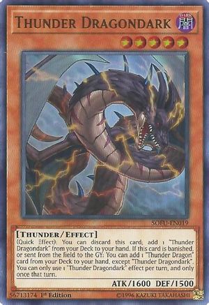 Thunder Dragondark (SOFU-EN019) - Soul Fusion 1st Edition