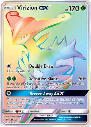 Virizion GX (Secret) 217/214 - Holofoil