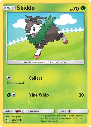 Skiddo 35/214 - Reverse Holofoil