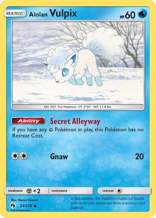 Alolan Vulpix 53/214 - Reverse Holofoil