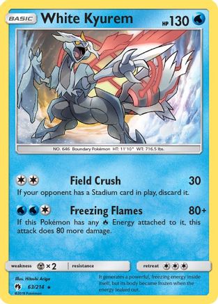 White Kyurem 63/214 - Reverse Holofoil