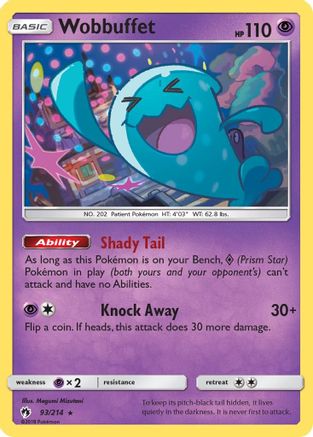 Wobbuffet 93/214 - Reverse Holofoil