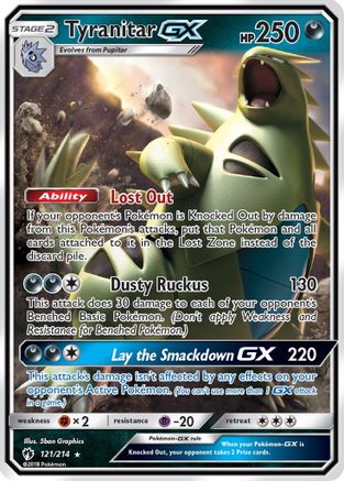 Tyranitar GX 121/214 - Holofoil