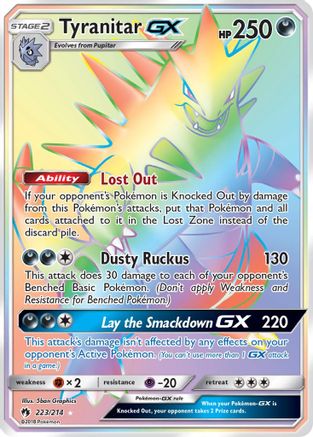 Tyranitar GX (Secret) 223/214 - Holofoil