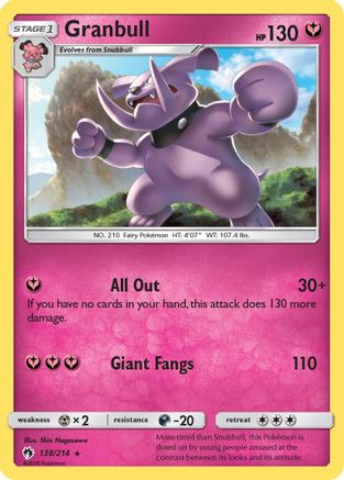 Granbull 138/214 - Reverse Holofoil