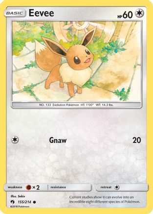 Eevee 155/214 - Reverse Holofoil