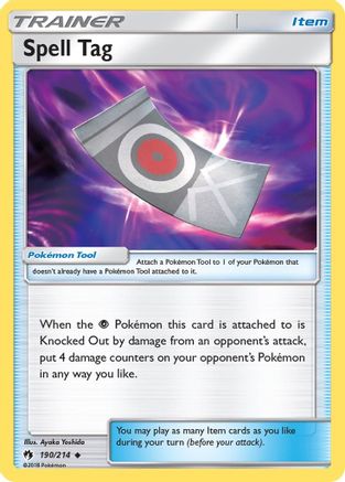 Spell Tag 190/214 - Reverse Holofoil