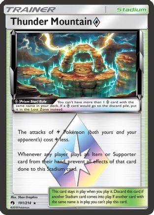 Thunder Mountain Prism Star 191/214 - Holofoil