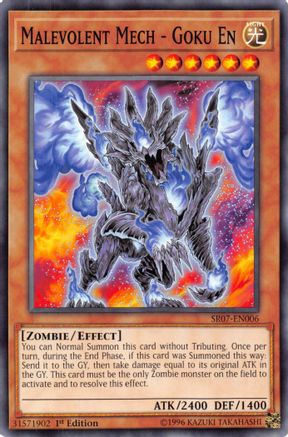 Malevolent Mech - Goku En (SR07-EN006) - Structure Deck: Zombie Horde 1st Edition