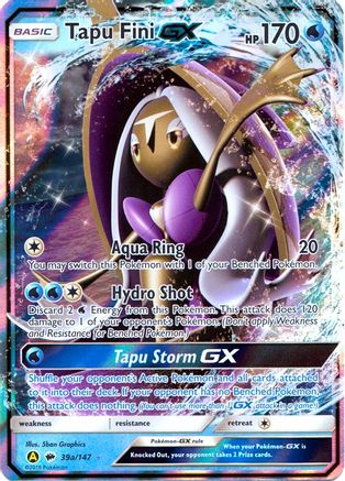 Tapu Fini GX - 39a/147 39a/147 - Holofoil