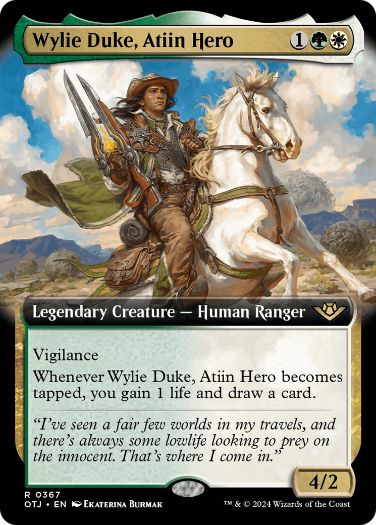 Wylie Duke, Atiin Hero (OTJ-367) - : (Extended Art) Foil