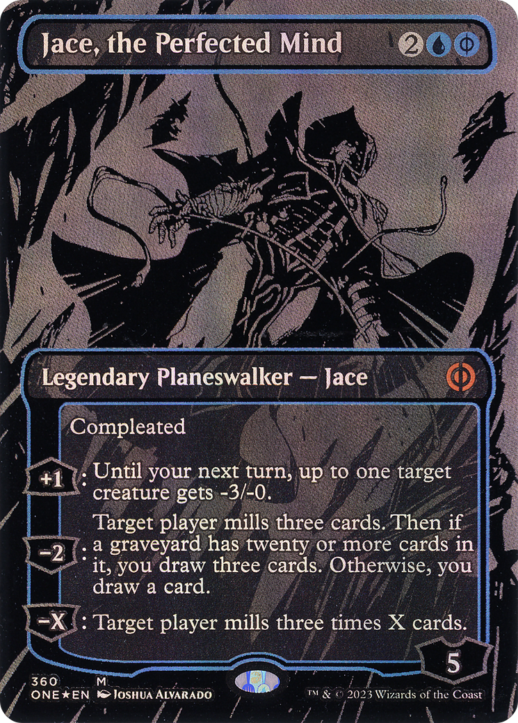 Jace, the Perfected Mind (ONE-360) -  (Borderless) Foil