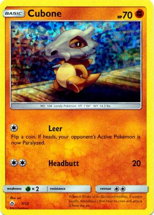 Cubone - 7/12 7/12 - Holofoil