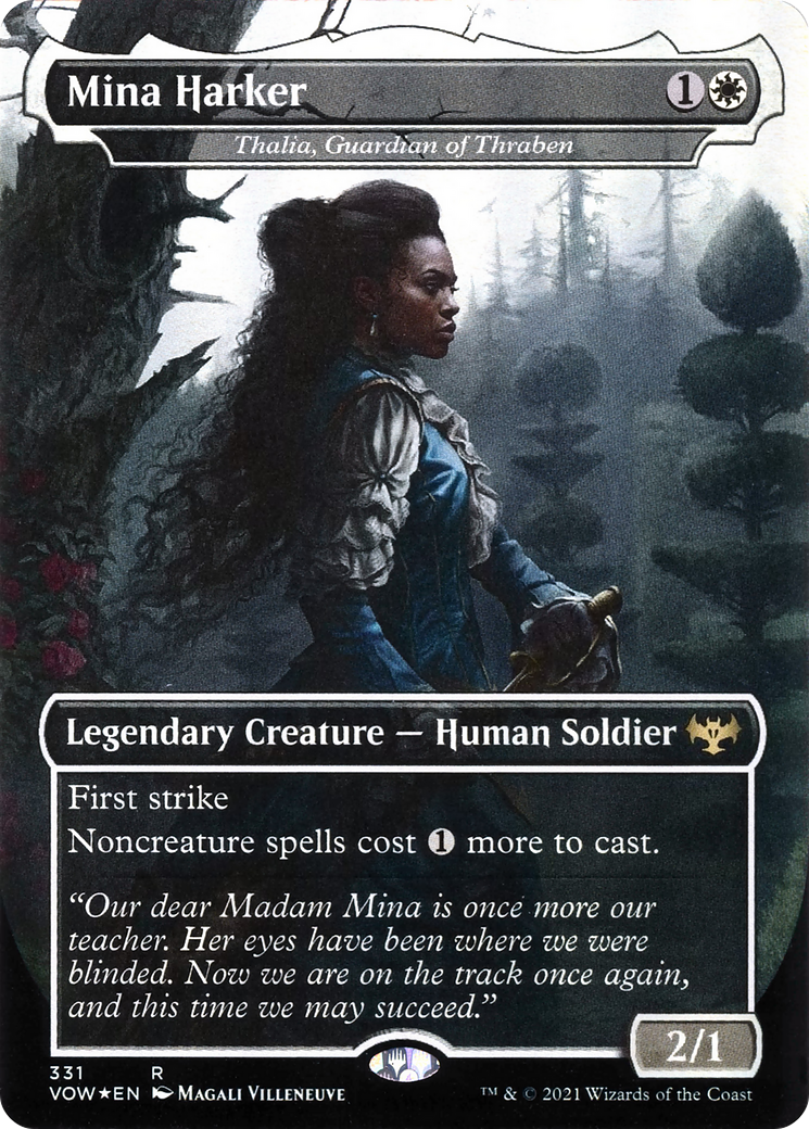 Thalia, Guardian of Thraben (VOW-331) -  / Mina Harker (Borderless) Foil