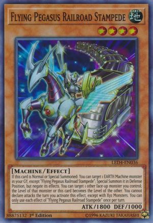 Flying Pegasus Railroad Stampede (LED4-EN036) - Legendary Duelists: Sisters of the Rose 1st Edition