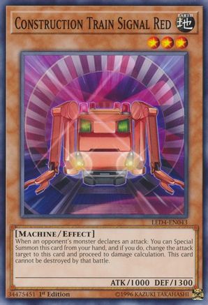 Construction Train Signal Red (LED4-EN043) - Legendary Duelists: Sisters of the Rose 1st Edition