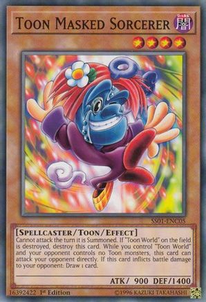 Toon Masked Sorcerer (SS01-ENC05) - Speed Duel Decks: Destiny Masters 1st Edition