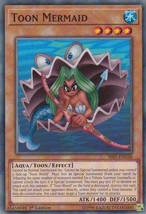 Toon Mermaid (SS01-ENC06) - Speed Duel Decks: Destiny Masters 1st Edition