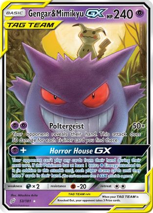 Gengar & Mimikyu GX 53/181 - Holofoil