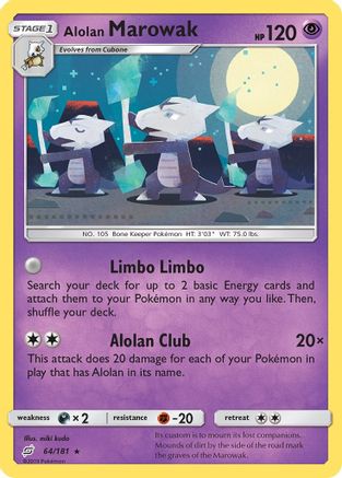 Alolan Marowak 64/181 - Reverse Holofoil