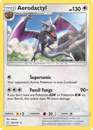 Aerodactyl 130/181 - Reverse Holofoil