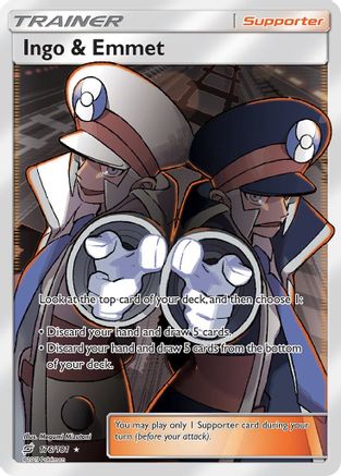 Ingo & Emmet (Full Art) 176/181 - Holofoil