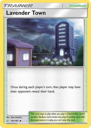 Lavender Town 147/181 - Reverse Holofoil