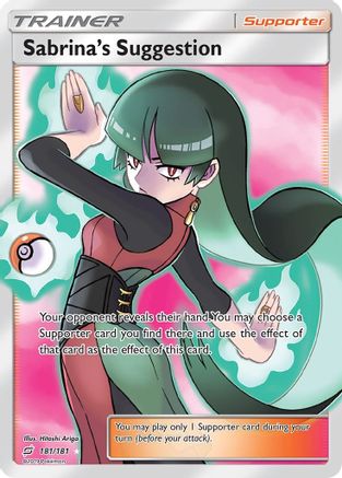 Sabrina's Suggestion (Full Art) 181/181 - Holofoil