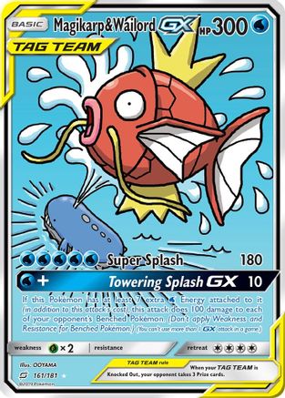 Magikarp & Wailord GX (Alternate Full Art) 161/181 - Holofoil