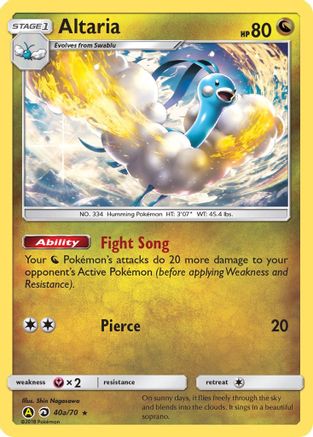 Altaria - 40a/70 40a/70 - Holofoil