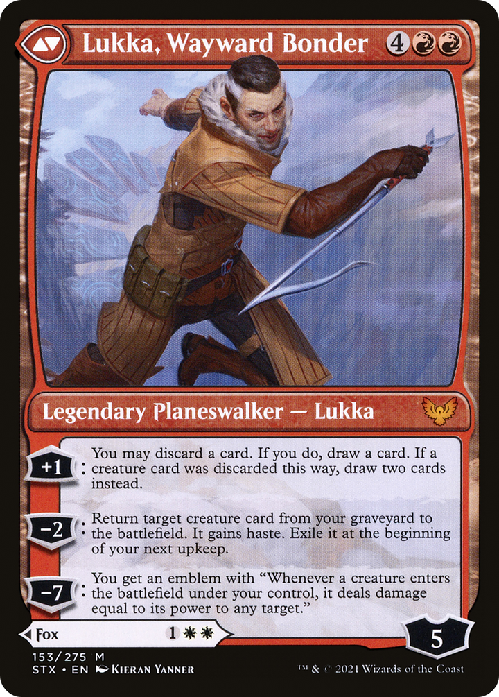 Mila, Crafty Companion // Lukka, Wayward Bonder (LIST-STX-153) -